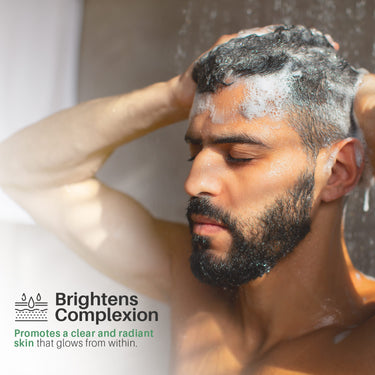 Shampoo For Men with Organic Tea Tree Oil and Carbonic Acid - Formulated For Itchy and Dry Scalp, Fights Hair Loss and Stimulates Hair Growth (16 FL Oz)